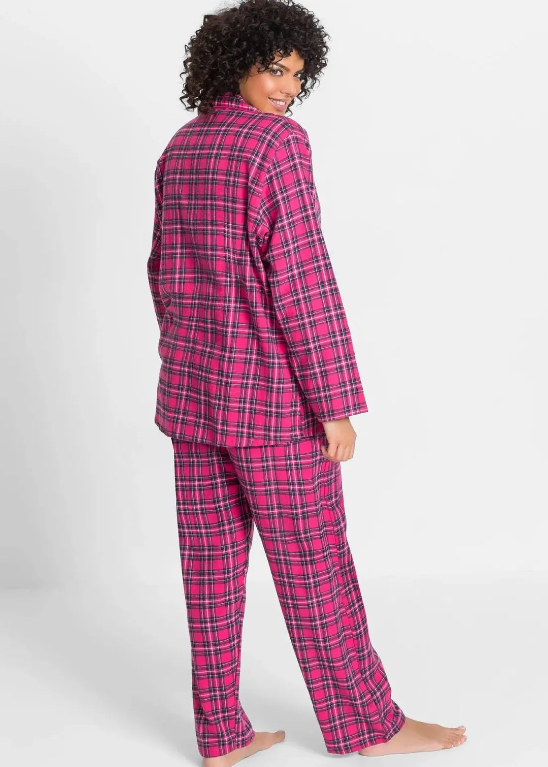Gewebter Flanell Pyjama