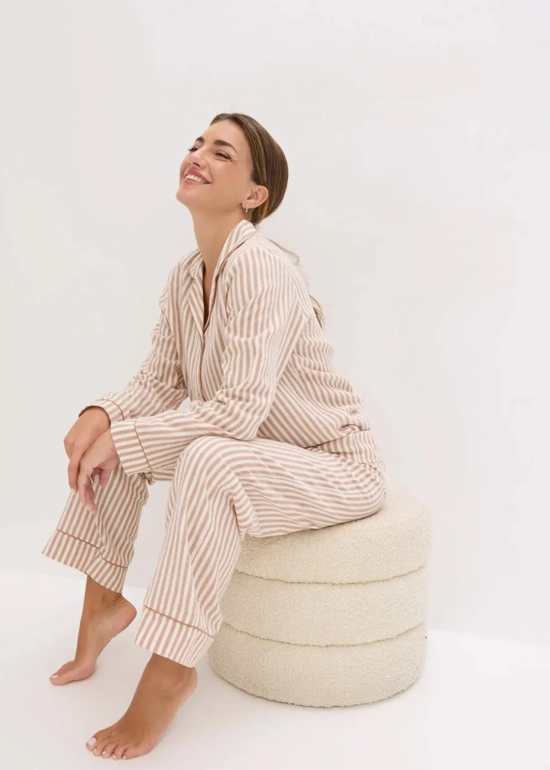 Gewebter Flanell Pyjama mit Geschenktasche