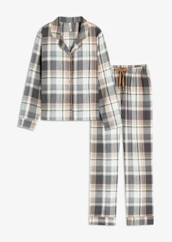 Gewebter Flanell Pyjama mit Glitzergarn und Geschenktasche