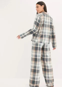 Gewebter Flanell Pyjama mit Glitzergarn und Geschenktasche