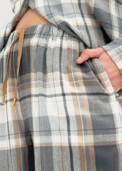 Gewebter Flanell Pyjama mit Glitzergarn und Geschenktasche