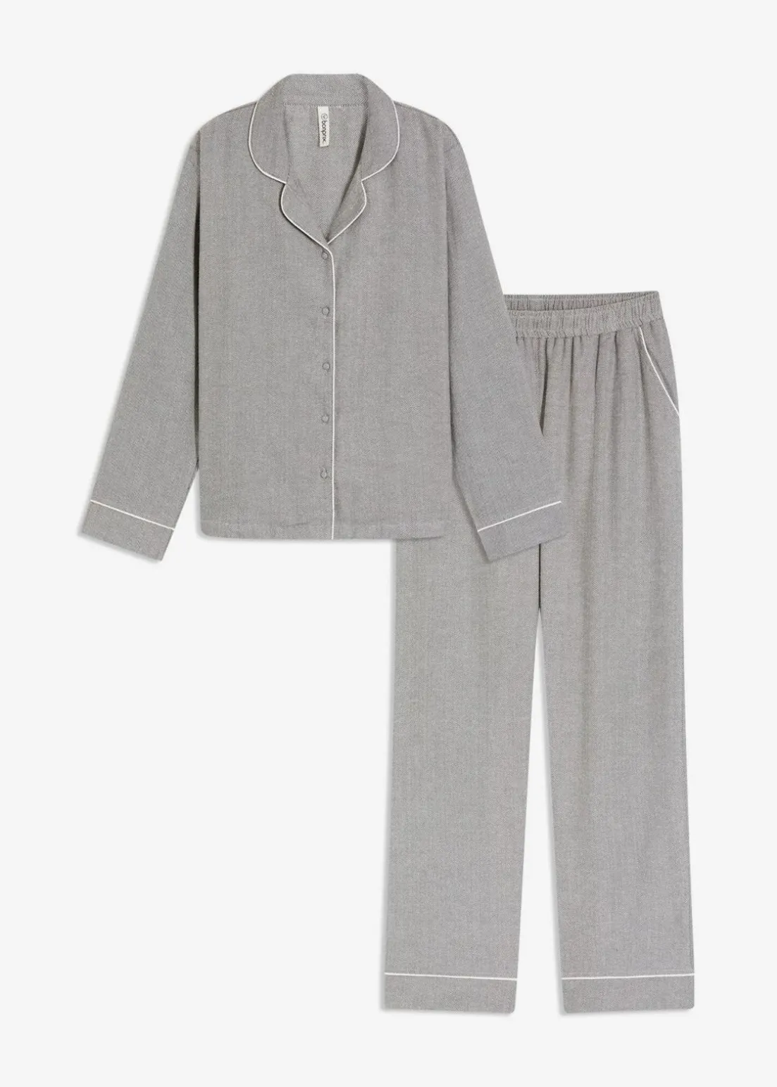 Gewebter Flanell Pyjama mit Fischgrätmuster