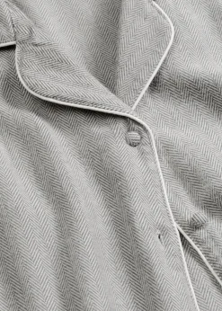 Gewebter Flanell Pyjama mit Fischgrätmuster