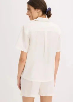 Gewebter Shorty aus reiner Baumwolle