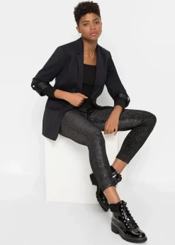 Glitzer Leggings aus Samt