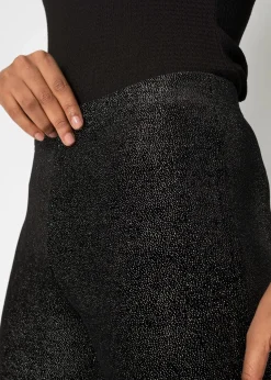 Glitzer Leggings aus Samt