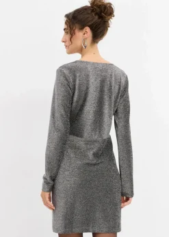 Glitzerndes Minikleid mit Schleifendetail