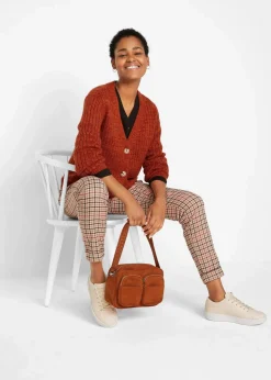 Grobe Strickjacke mit recycelter Baumwolle