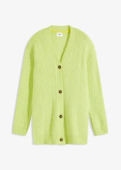 Grobstrickjacke aus weichem Wollmix