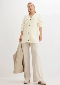 Grobstrickjacke aus weichem Wollmix