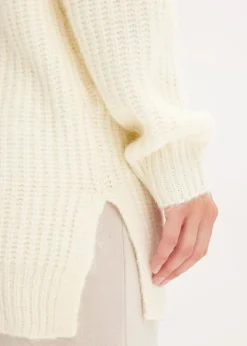 Grobstrickjacke aus weichem Wollmix