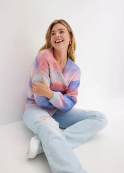 Grobstrickjacke aus weichem Woll-Mix