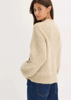 Grobstrickjacke aus weichem Wollmix