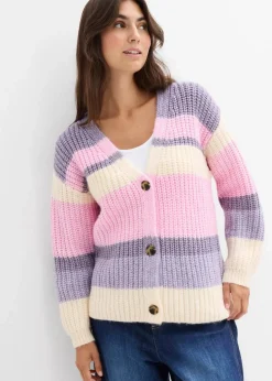 Grobstrickjacke mit Farbverlauf