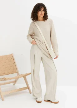 Grobstrick-Pullover aus Teddygarn