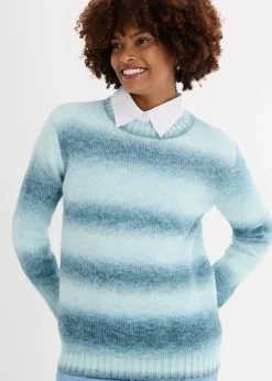 Grobstrick-Pullover aus weichem Woll-Mix