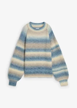 Grobstrick-Pullover aus weichem Woll-Mix