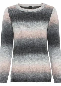 Grobstrick-Pullover mit Farbverlauf