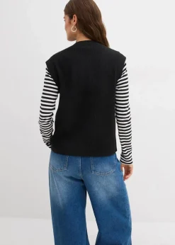 Grobstrick-Pullunder