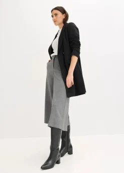 Halbarmpullover mit Pailletten und Glanzgarn