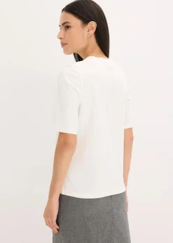 Halbarmshirt mit Pailetten und Druck