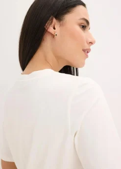 Halbarmshirt mit Pailetten und Druck