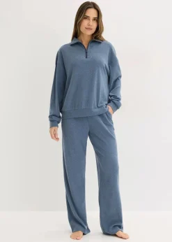 Hausanzug aus softem Waffeljersey