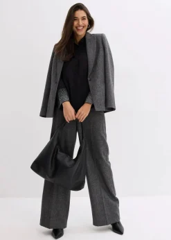 Hemdbluse mit Glitzersteinchen