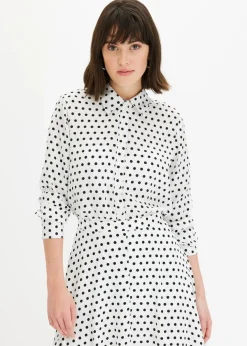 Hemdbluse aus feinem Satin