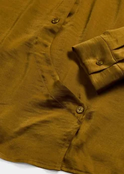 Hemdbluse aus fließendem Satin