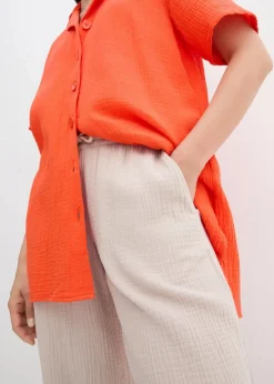 Hemdbluse aus Musselin