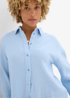 Hemdbluse aus Musselin