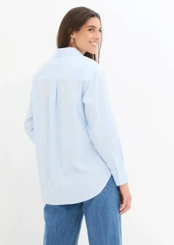 Hemdbluse aus reiner Baumwolle