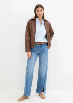 Hemdbluse aus reiner Baumwolle