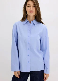 Hemdbluse aus reiner Baumwolle