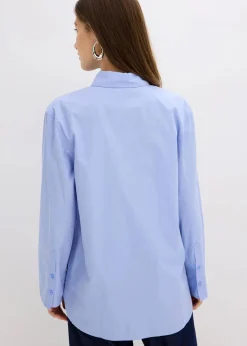 Hemdbluse aus reiner Baumwolle