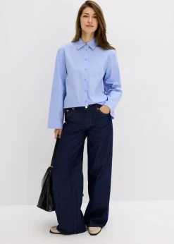 Hemdbluse aus reiner Baumwolle