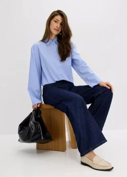 Hemdbluse aus reiner Baumwolle