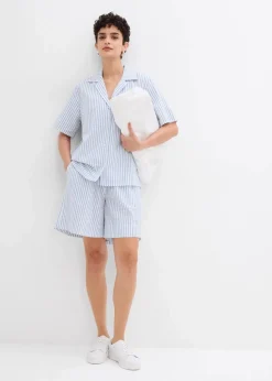 Hemdbluse aus reiner Baumwolle