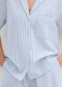 Hemdbluse aus reiner Baumwolle