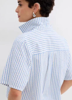 Hemdbluse aus reiner Baumwolle