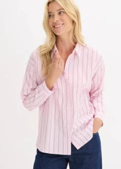 Hemdbluse aus reiner Baumwolle