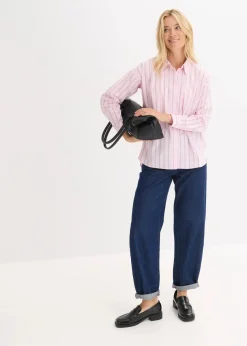 Hemdbluse aus reiner Baumwolle