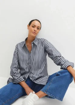 Hemdbluse aus reiner Baumwolle