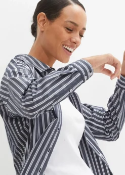 Hemdbluse aus reiner Baumwolle