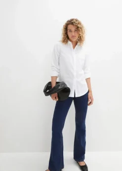 Hemdbluse aus reiner Baumwolle