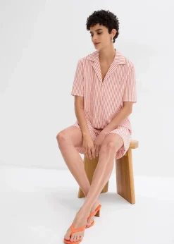 Hemdbluse aus reiner Baumwolle