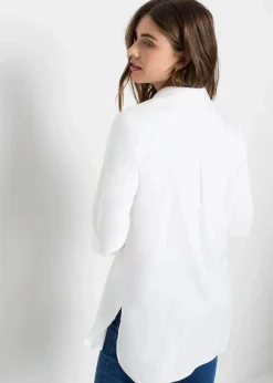 Hemdbluse aus softer Viskose