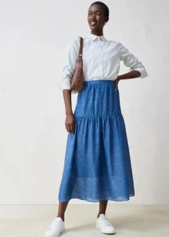 Hemdbluse mit Seidenanteil