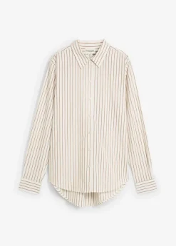 Hemdbluse mit Seidenanteil